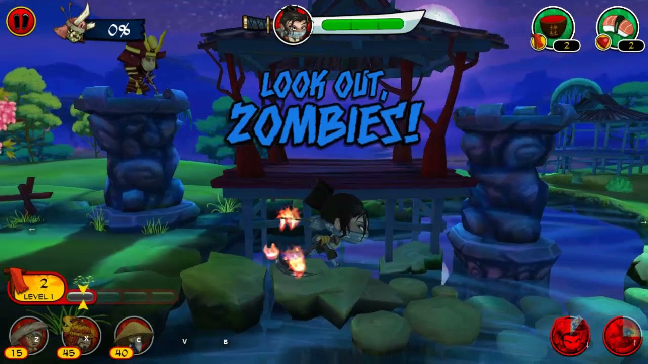 SAMURAI vs ZOMBIES DEFENSE 2: Wave 21-30