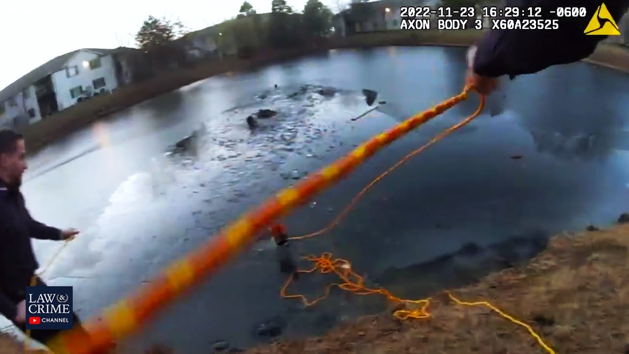 'We Have a Person Drowning': Illinois Cops Save Woman, Boy Who Fell in Icy Pond