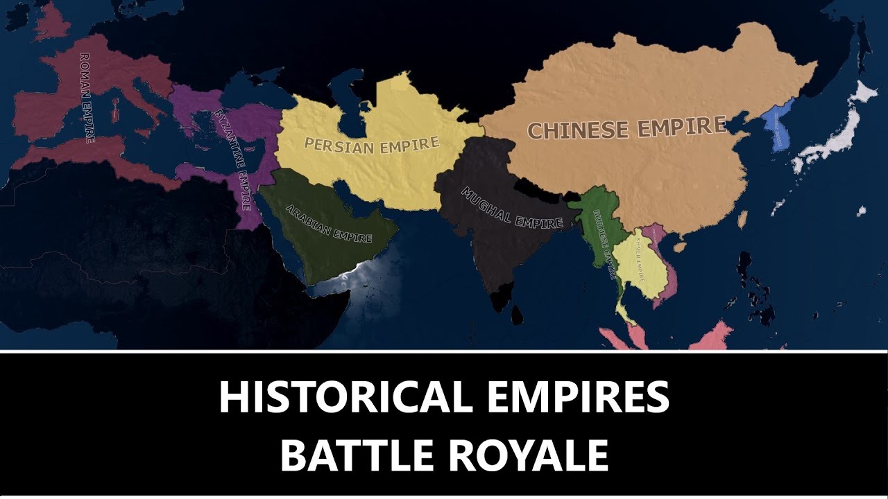 Historical Empires Battle Royale - Hoi4 Timelapse