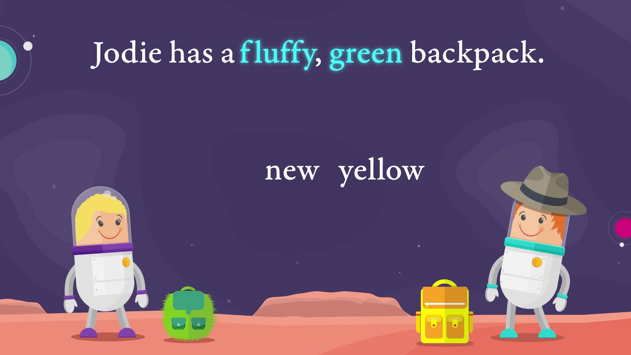 English Stars Teaching Video: Commas with Adjectives