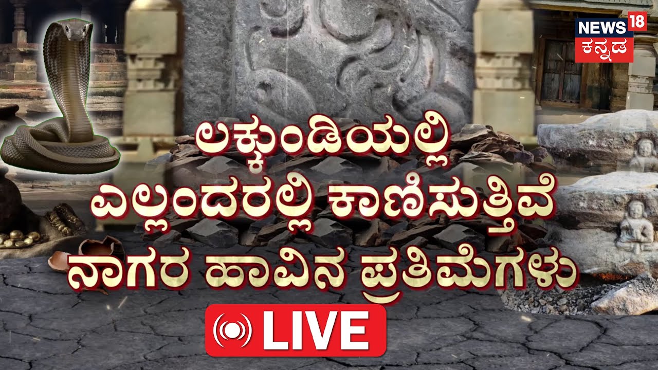 LIVE : Lakkundi Excavation Mystery | ಏಳು ಹೆಡೆಗಳ ಸರ್ಪ..ಜೋಡಿ ಹಾವಿನ ಮೂರ್ತಿ | Gadag | Lakkundi Gold Case