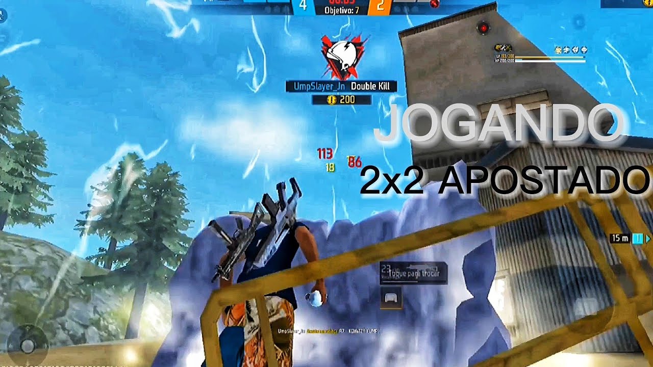 JOGUEI 2X2 APOSTADO NO MOBILE 