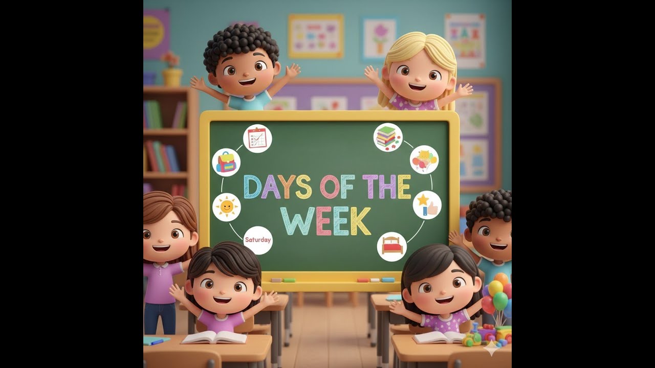 Monday to Sunday Song for Kids 🌈 | Learn Days the Fun Way