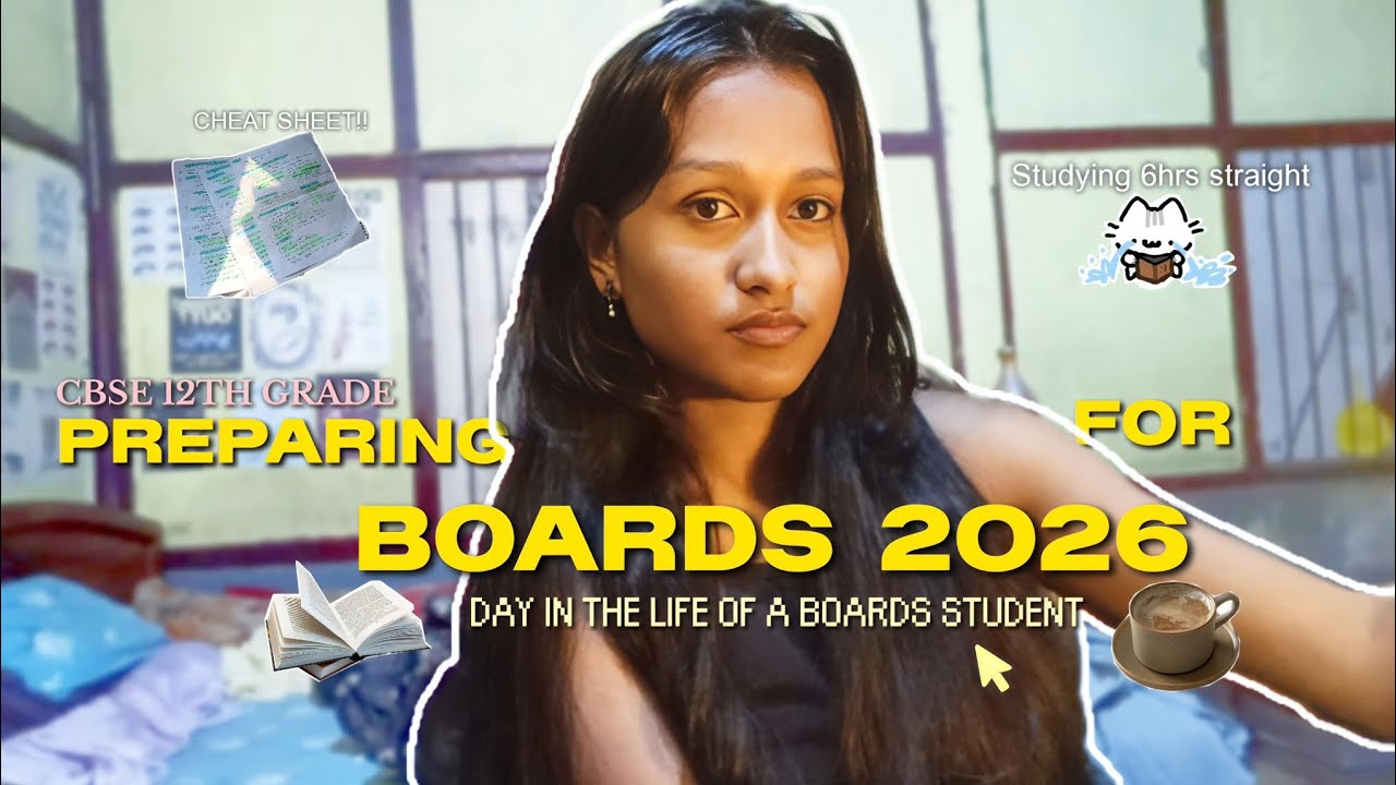 LOSING MY MIND for board exams 2026😭|A productive day in my life | Study vlog 