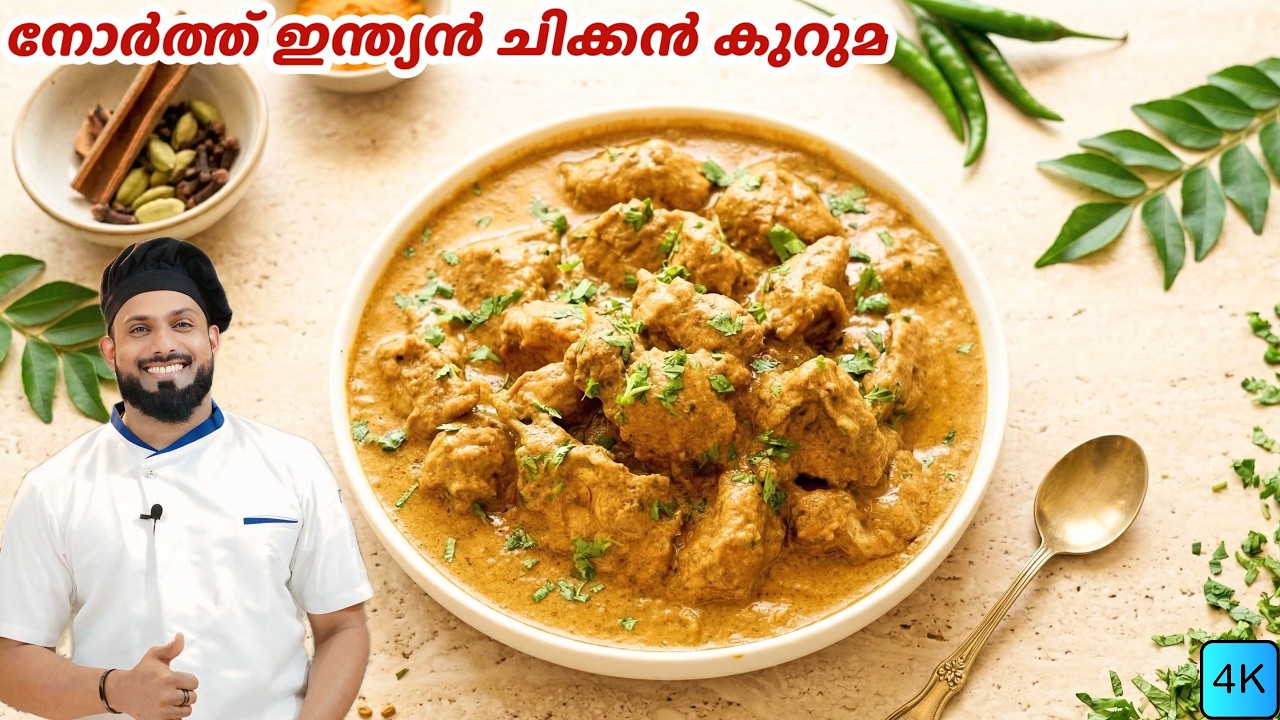 ഇത് പോലൊരു ചിക്കൻ കുറുമ നിങ്ങൾ കഴിച്ചിട്ടുണ്ടാവില്ലാ | Creamy Chicken Kurma Malayalam Recipe