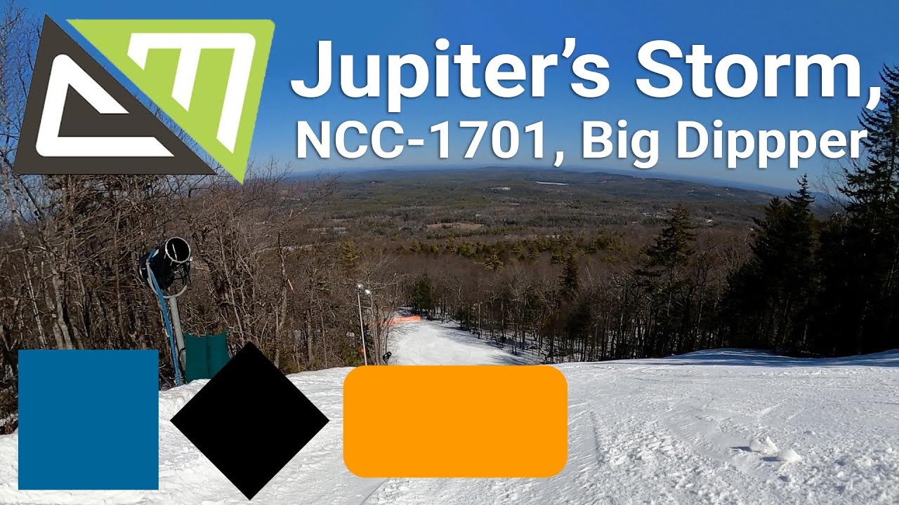Crotched Mountain - Jupiter's Storm to NCC-1701 to Big Dipper (Top to Bottom Run) - Full Trail Guide