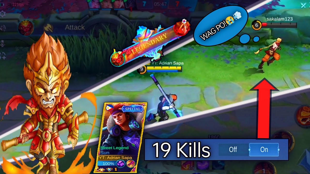 MERCY! 19 KILLS+LAG?⛔ THE FORMER TOP 1 PHILIPPINES SUN | BEST BUILD 2022 | SUN GAMEPLAY | MLBB