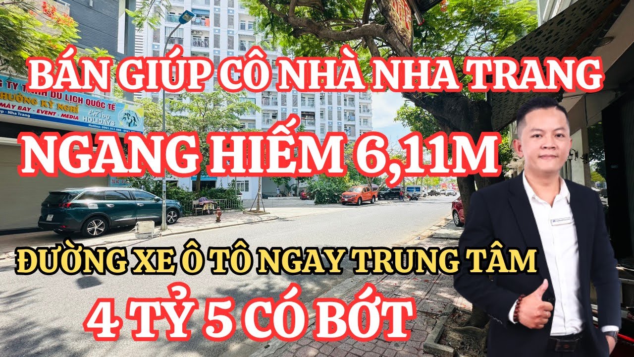 Bán giúp Cô Ngôi Nhà Phố Nha Trang với ngang HIẾM rộng rãi đường xe ô tô | Nhà đất Nha Trang