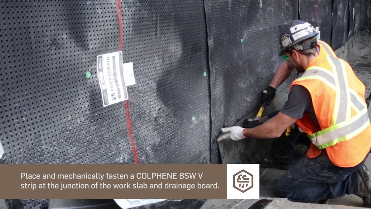 How to waterproof blindside walls?