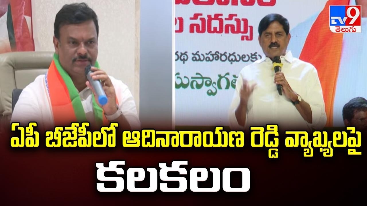 ఏపీ బీజేపీలో ఆదినారాయణ రెడ్డి వ్యాఖ్యలపై కలకలం | BJP MLA Adinarayana Reddy - TV9