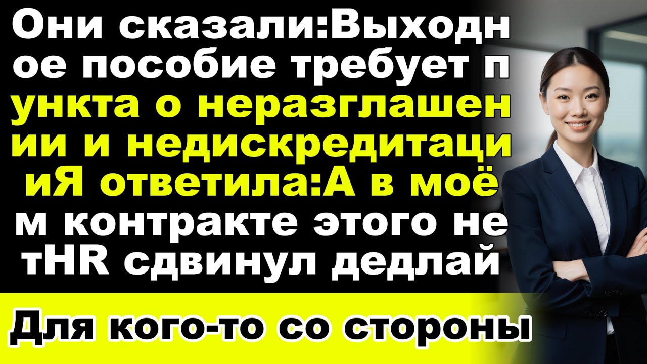 После встречи я отказалась принять новый пункт — и исход решил сам контракт