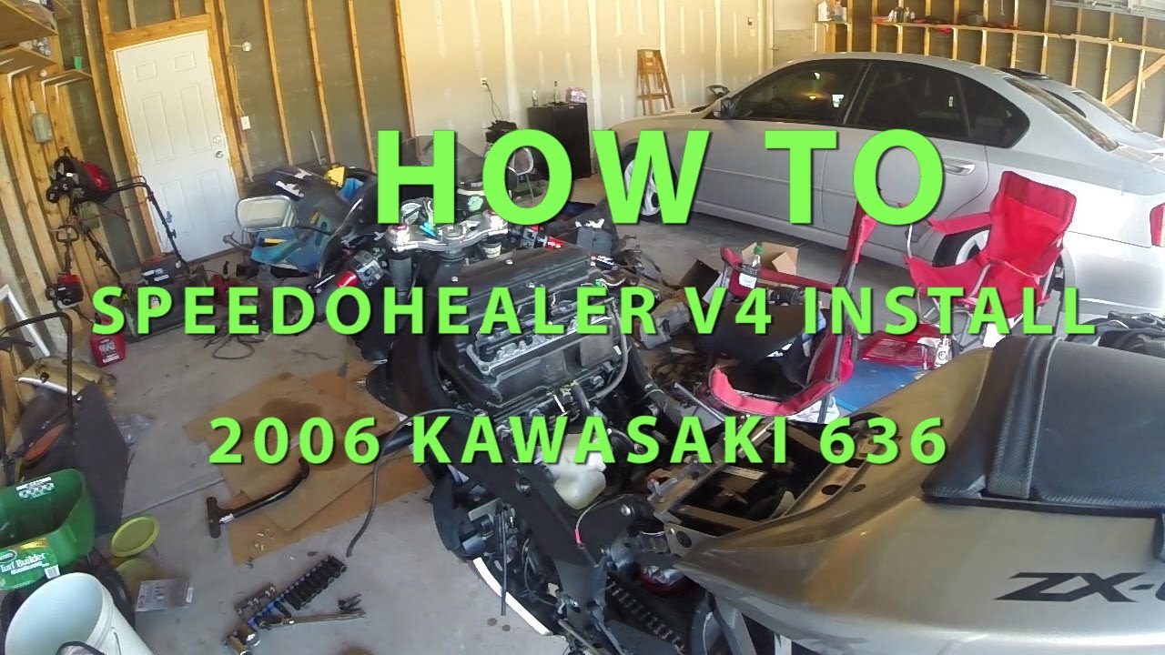 How To install Speedo Healer 2006 kawasaki 636.