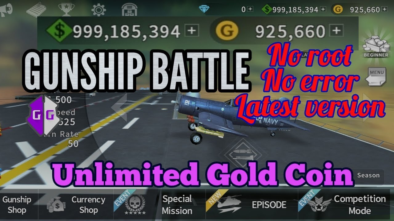 How to get unlimited Gold Coin in Gunship Battle with game guardian | Game guardian tutorial