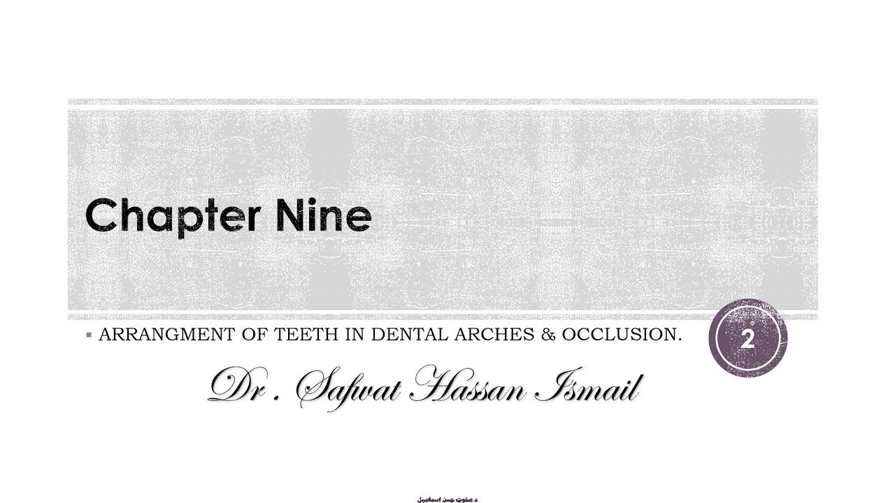#50-Lec.28|Dentition-Ch.9-Part 1️⃣ -Arrangement Of Teeth In Dental Arches & Occlusion🦷.