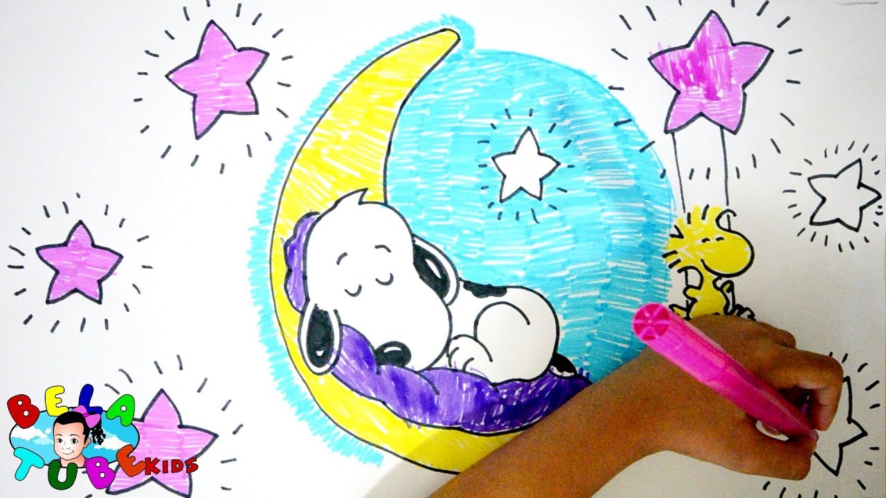 SNOOPY - Desenhando e Pintando com o Papai - BELATUBEKIDS