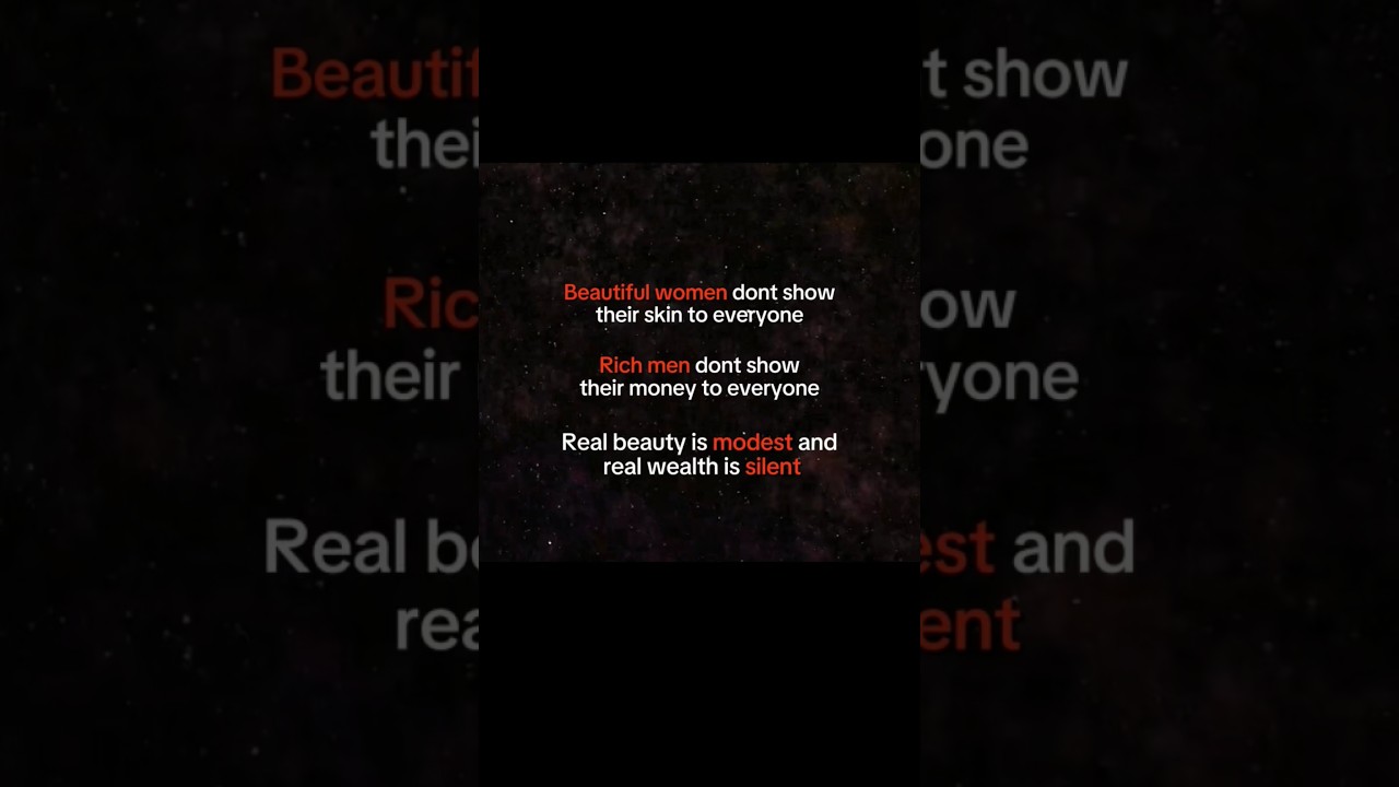 Real Beauty and Wealth! #selfimprovement #motivation #mindset