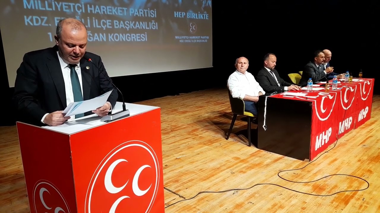 Kdz.Ereğli MHP kongresinde Lider Devlet Bahçeli'nin mesajı