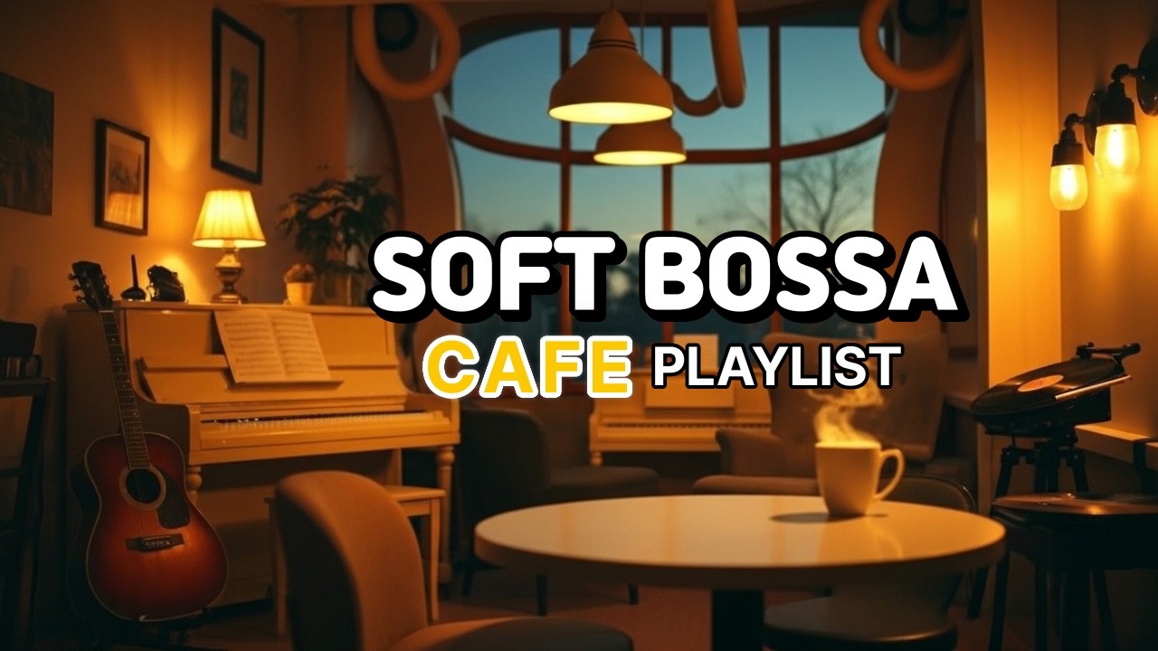 🎶Soft Bossa Nova Cafe ☕ Relaxing Instrumental Background Music (No Vocals)