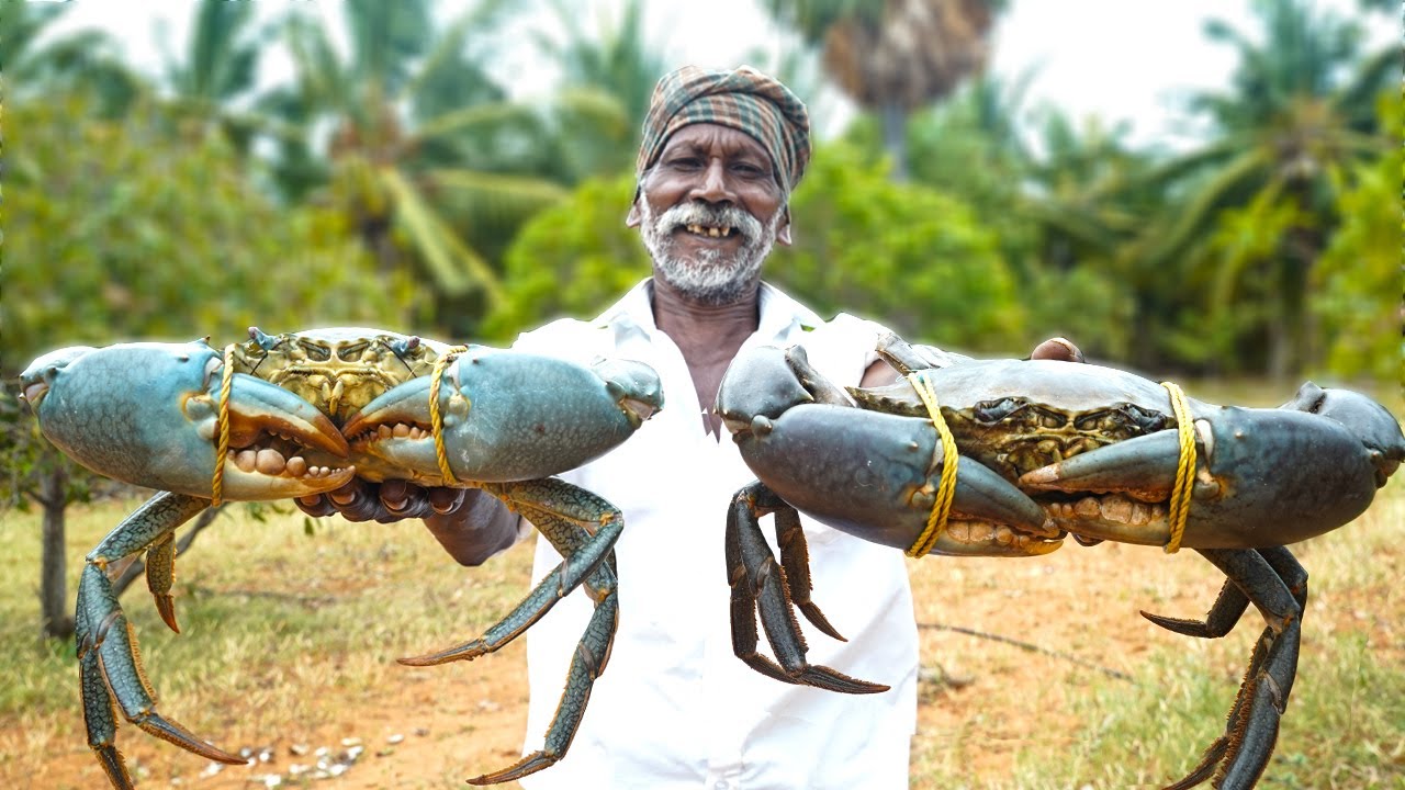 GIANT MUD CRAB WITH PALMYRA TUBER | களி நண்டு உடன் பனங்கிழங்கு சமையல் | Delicious Healthy Recipe