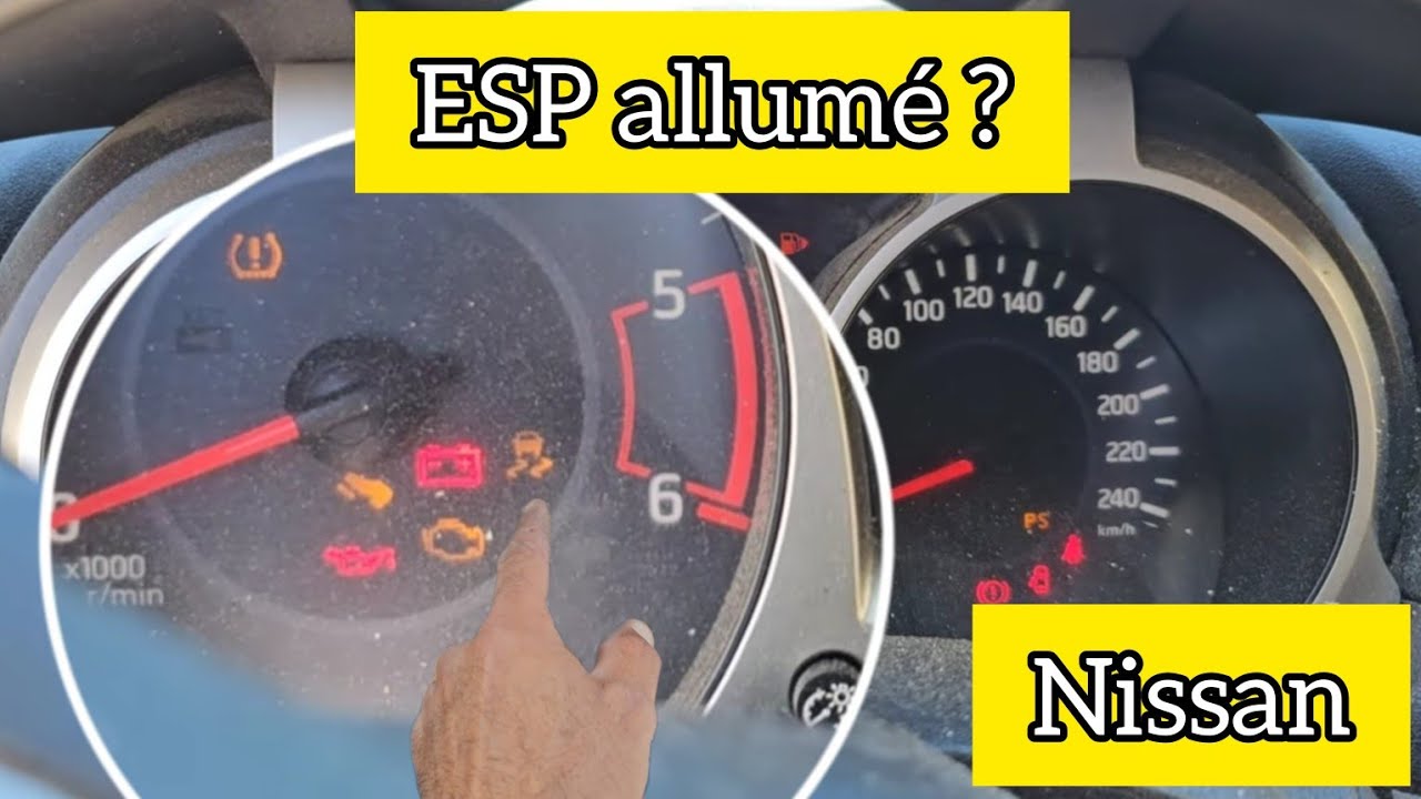 Nissan Juke : Voyants ESP & (!) allumés – Diagnostic complet en direct