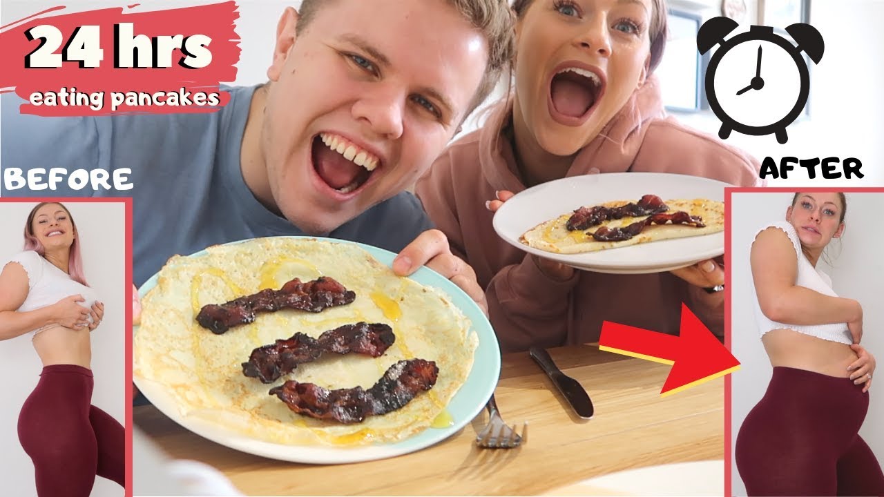 eating ONLY pancakes for 24 HOURS!!!