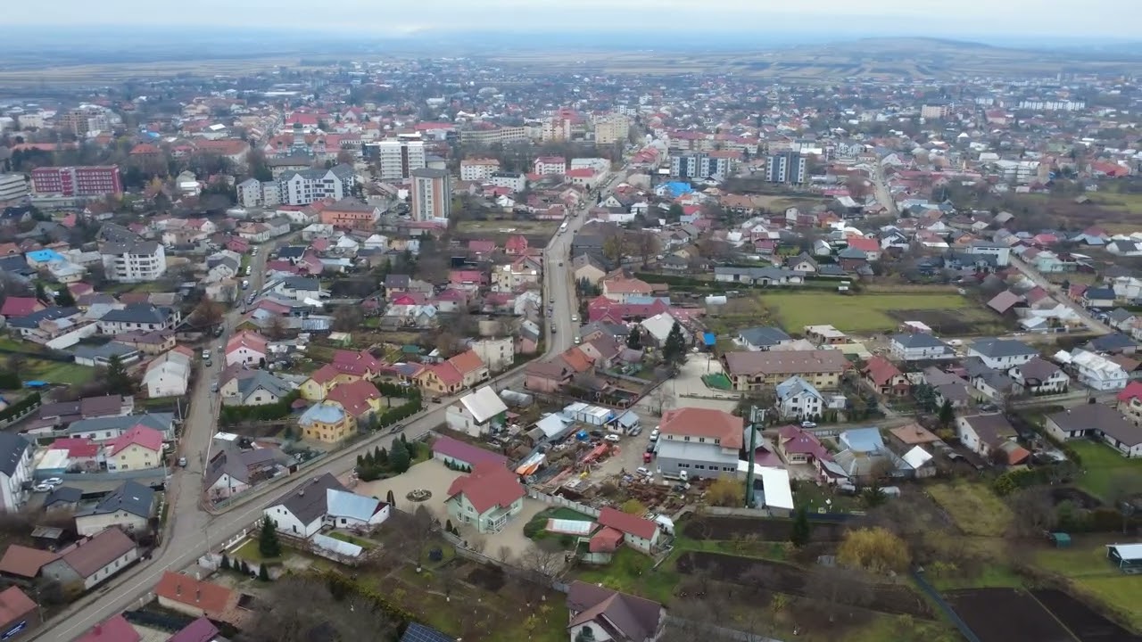 Radauti, filmare 4k cu drona peste oras