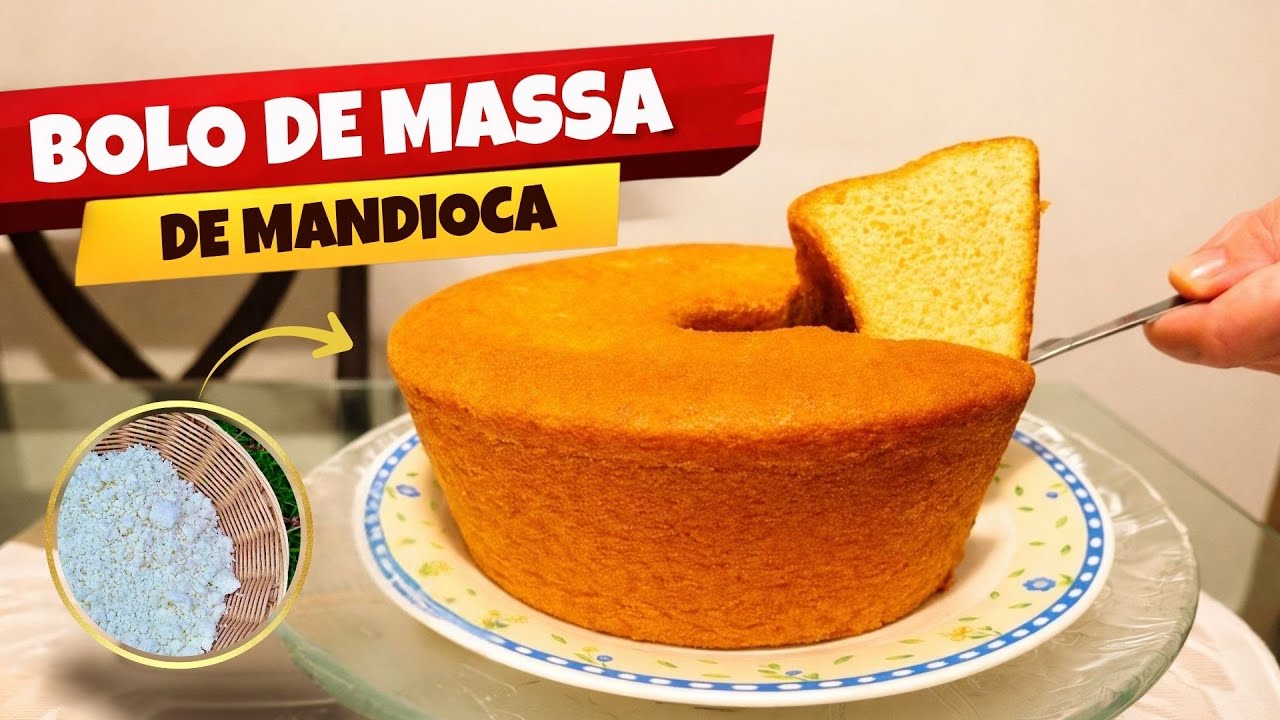 Bolo de Massa de Mandioca Cremoso | Receita Fácil, Caseira e Deliciosa