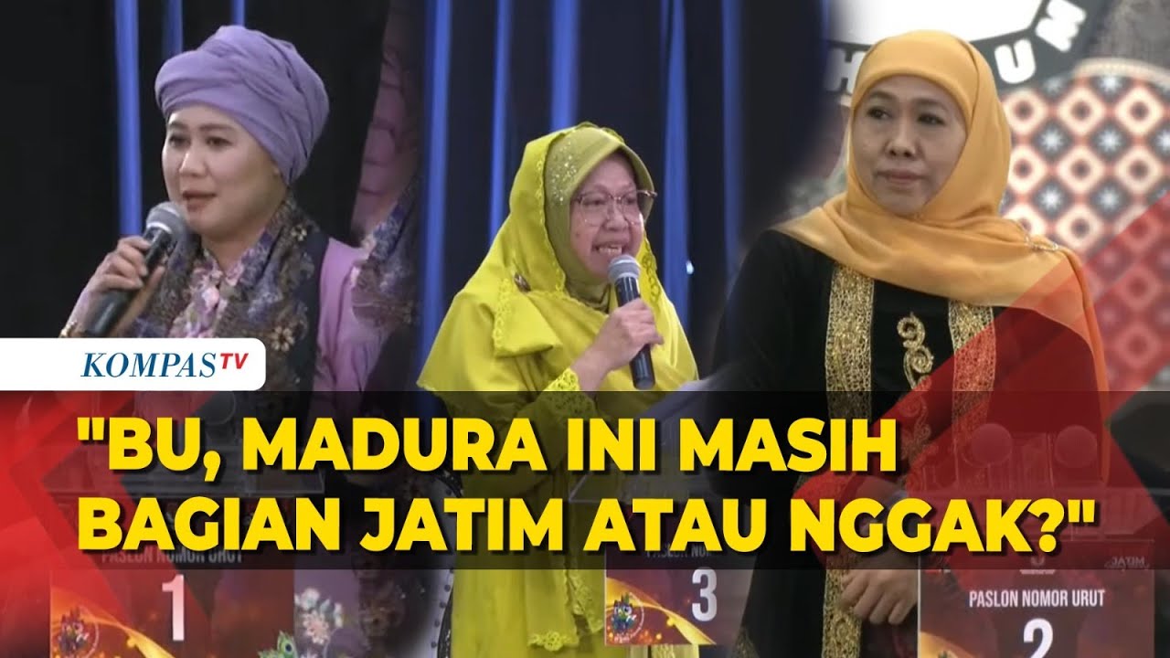 Luluk Tanya Khofifah di Debat Pilgub Jatim: Bu, Madura Itu Masih Bagian Jatim atau Nggak?