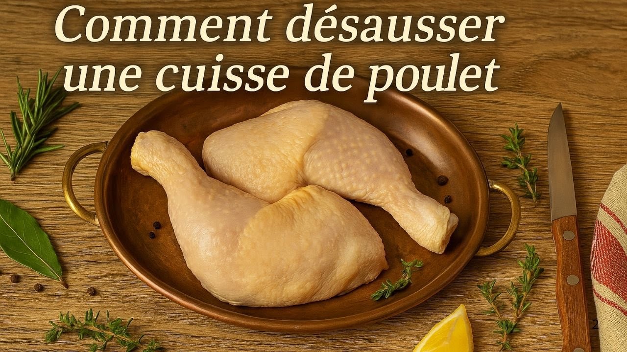 Désosser facilement une cuisse de poulet : la méthode simple et rapide 🔪😊