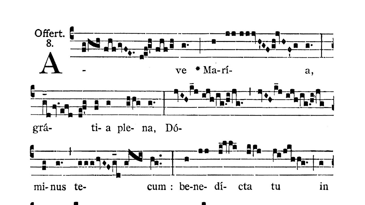 Dominica quarta Adventus (czwarta Niedziela Adwentu) - Offertorium (Ave Maria gratia plena)