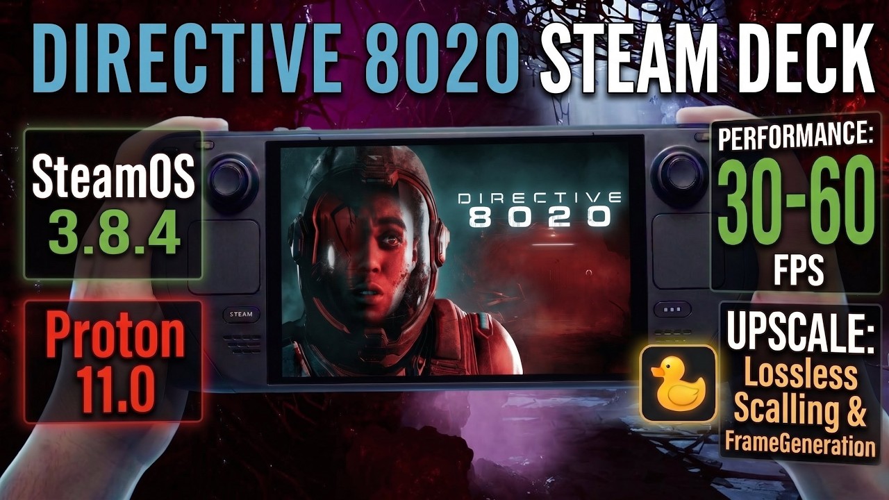 Can Steam Deck Handle DIRECTIVE 8020? | Frame Rate & Optimization Guide