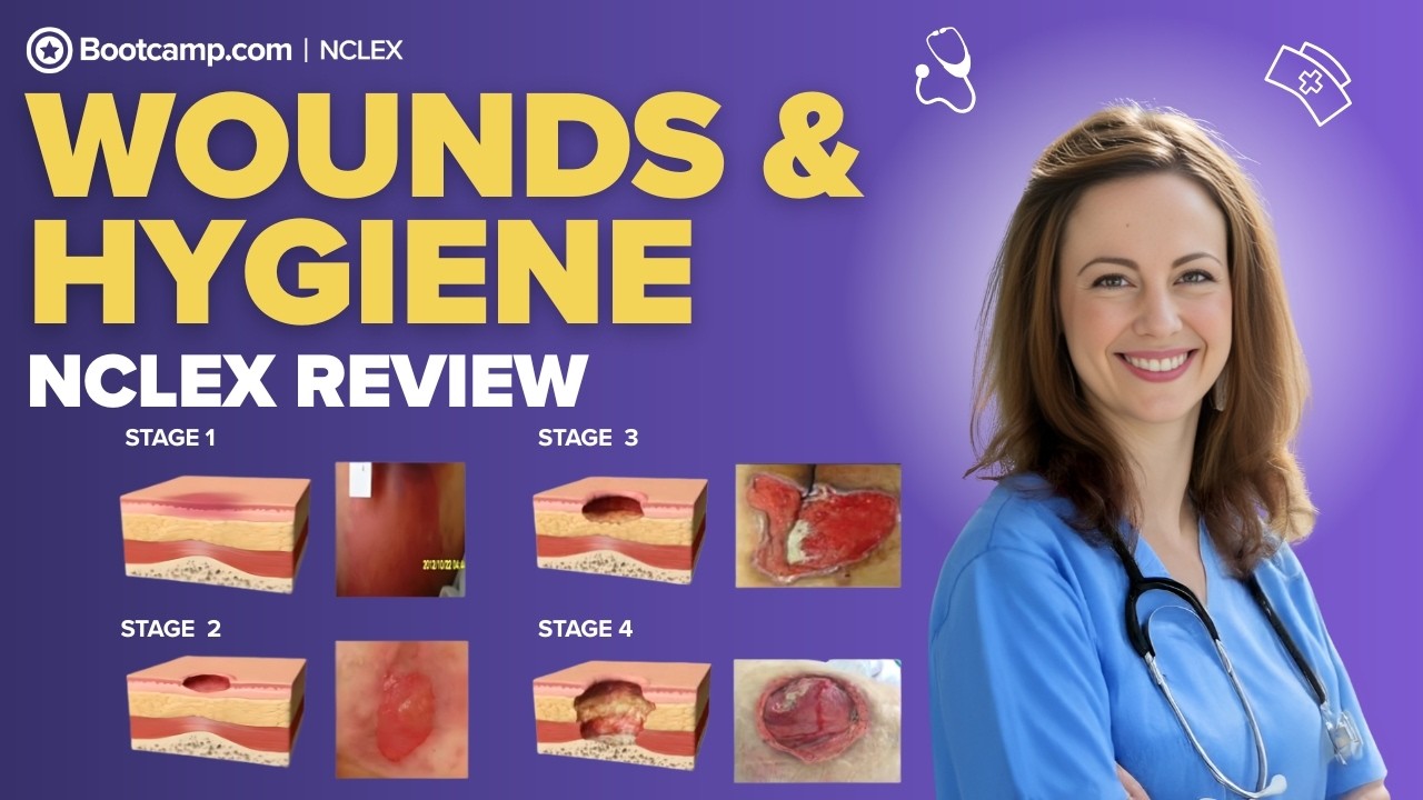 Wounds & Hygiene Nursing School Guide | Pressure Injuries & Prevention