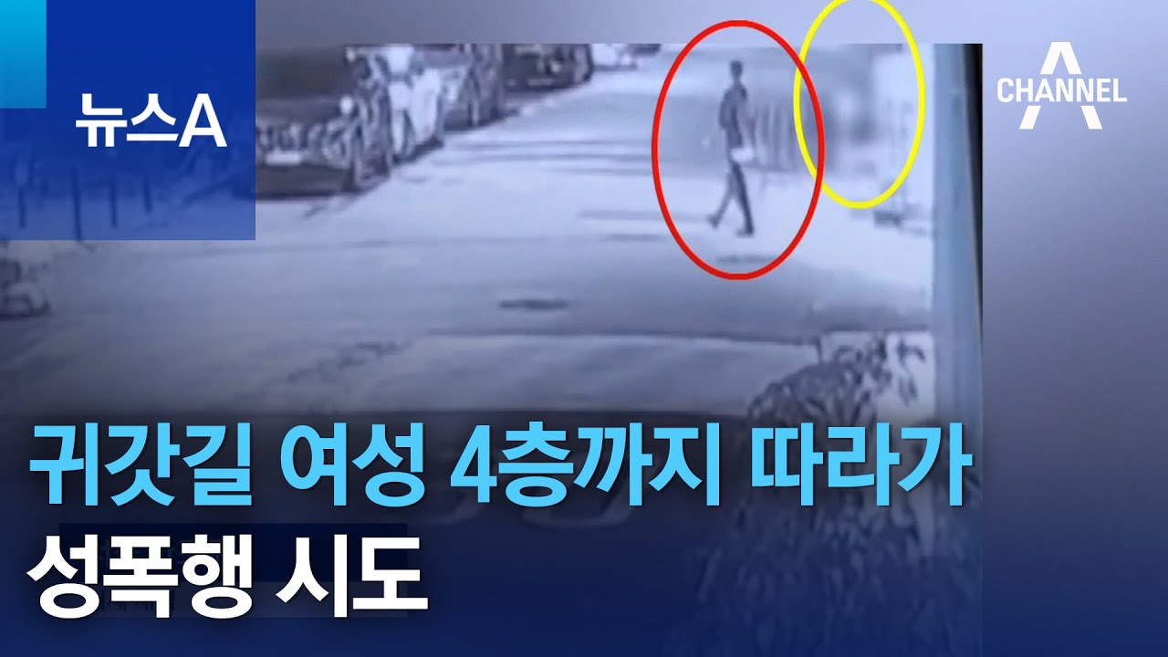 귀갓길 여성 4층까지 따라가 성폭행 시도 | 뉴스A