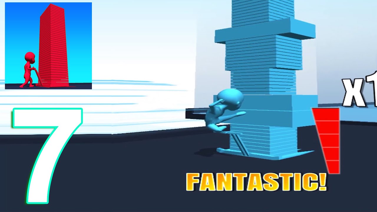 Stack Colors Gameplay Walkthrough Part 7 Level 54-63 (IOS/Android)