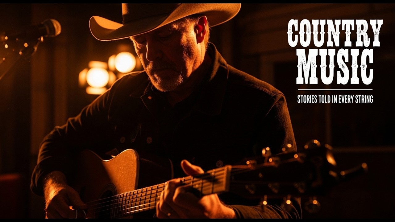 Country Music Live Stream | Classic Country Songs with Warm Acoustic American Night Ambience
