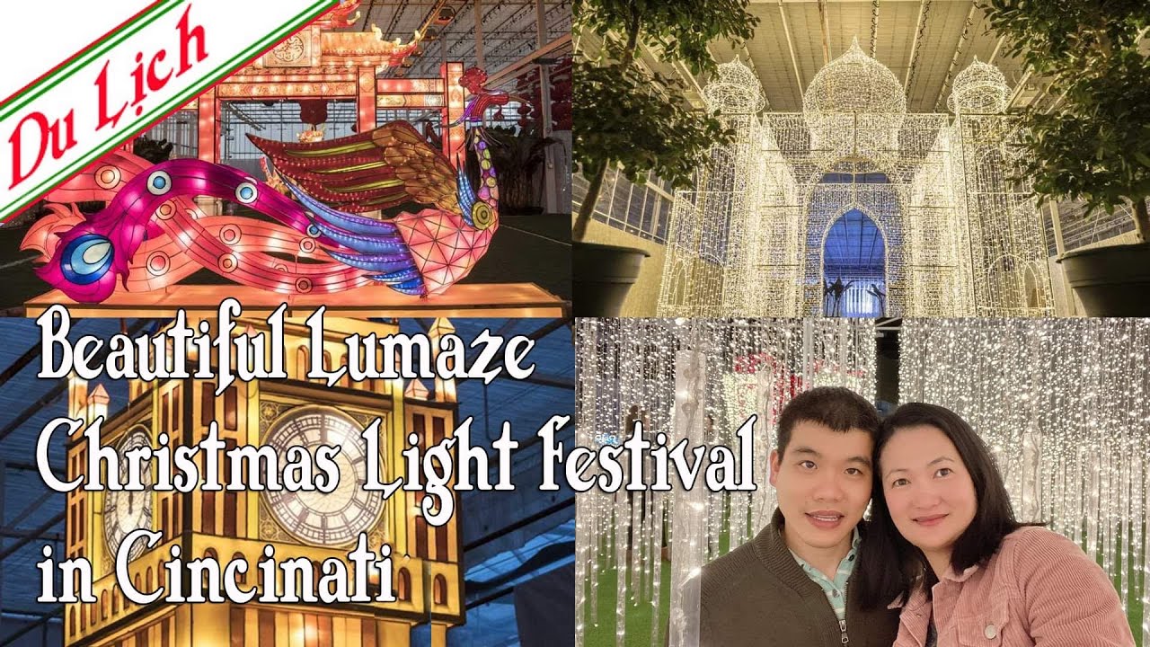 Travel Cincinnati Ohio-Lumaze Christmas Light Festival #LumazeCin2021
