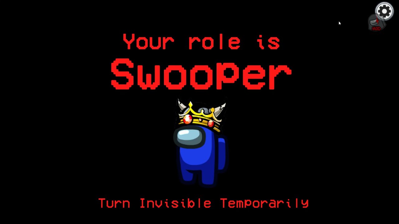 Modded Among Us: Turning Invisible to confuse the Crew! - Full SWOOPER Gameplay (Town of Us Mod)