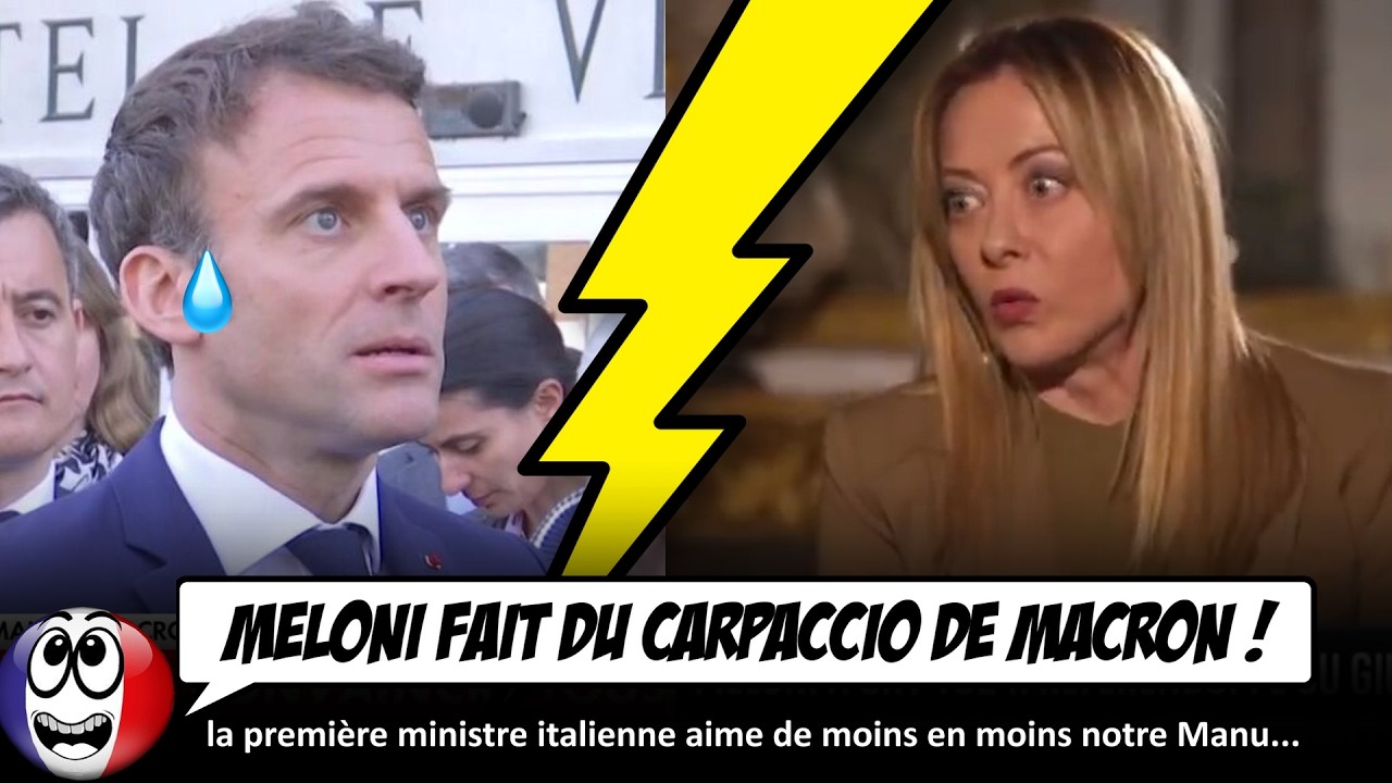 Macron se fait TACLER par Giorgia Meloni...