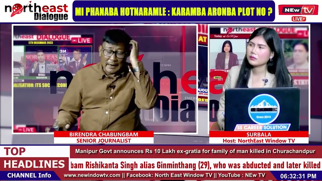 BIRENDRA CHABUNGBAM SENIOR JOURNALIST  : MI PHANABA HOTNARAMLE : KARAMBA ARONBA PLOT NO ? || ON