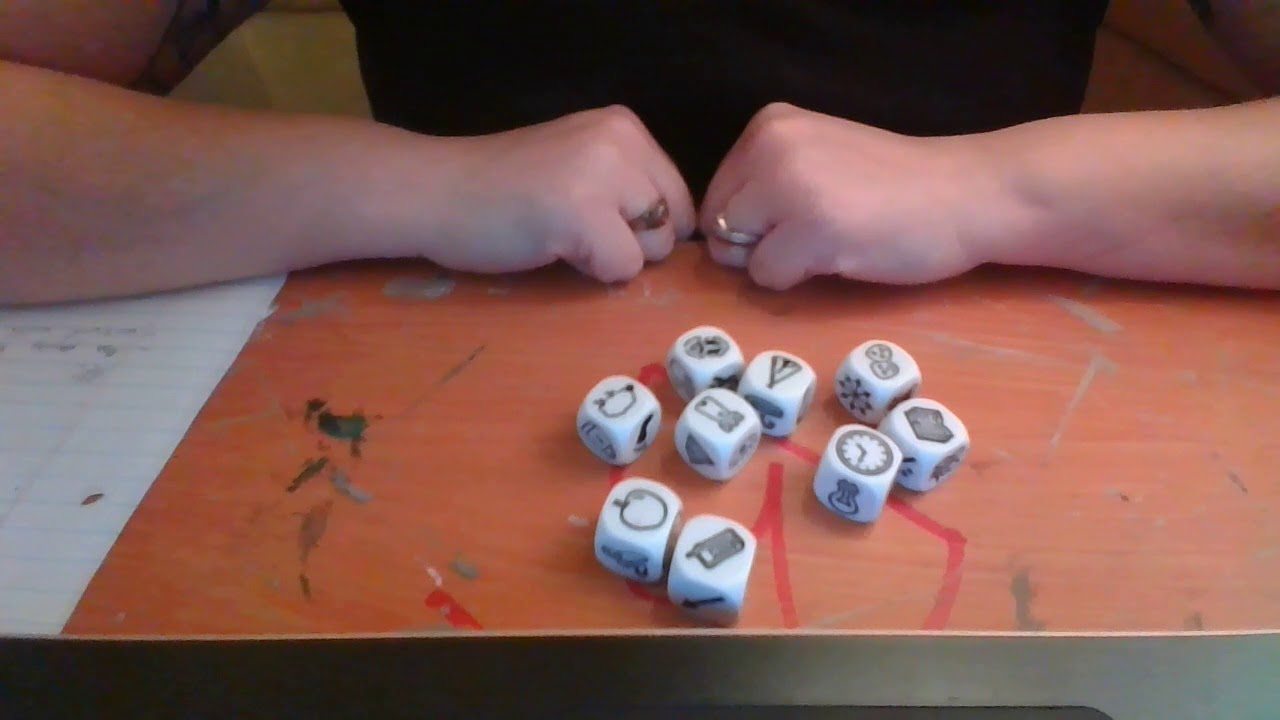 Plot hooks and world building using Rory's story cubes
