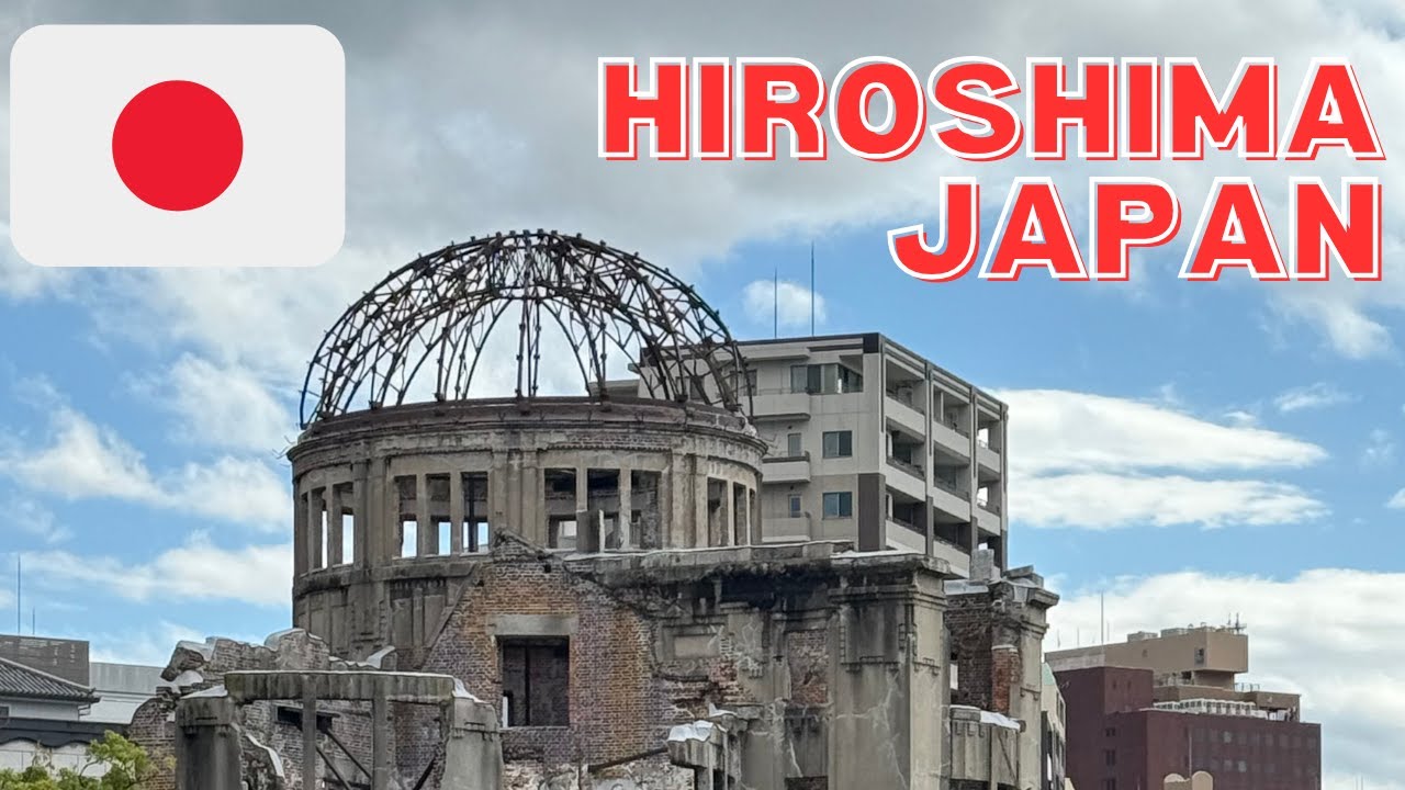 City to Atomic Bomb Dome in Hiroshima, Japan 🇯🇵