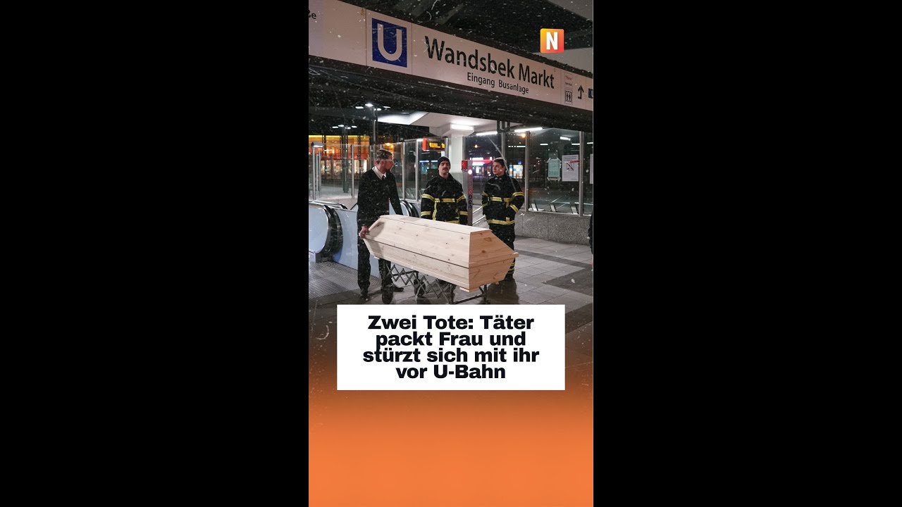 Zwei Tote in Hamburg T&auml;ter: packt Frau und st&uuml;rzt sich mit ihr vor U-Bahn
