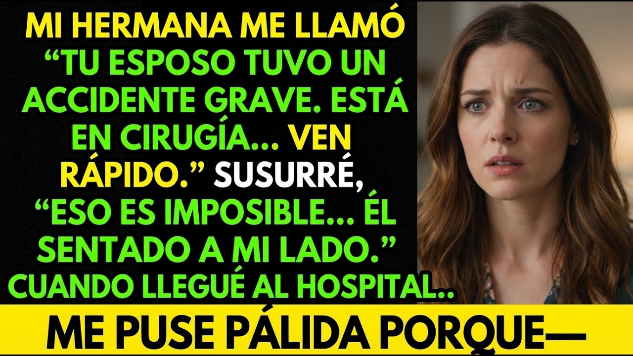 Mi esposo tuvo un accidente… pero él estaba sentado a mi lado