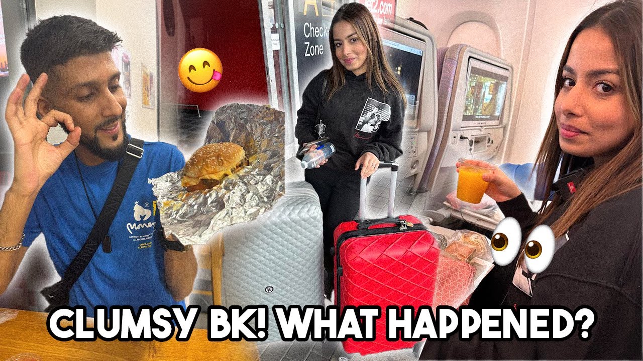 DID BK WET HIMSELF? 😮👀 OUR FUNNY JOURNEY TO DUBAI ✈️🏝️🇦🇪
