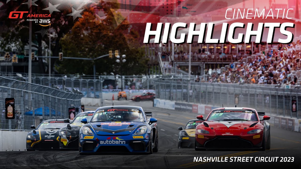 Cinematic Highlights l Nashville Street Circuit l GT America powered by AWS 2023
