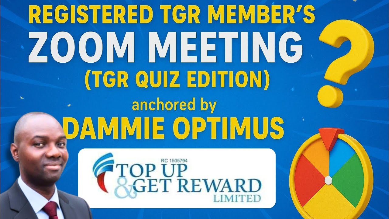 TGR Registered Members Meeting Quiz Edition by Dammie Optimus