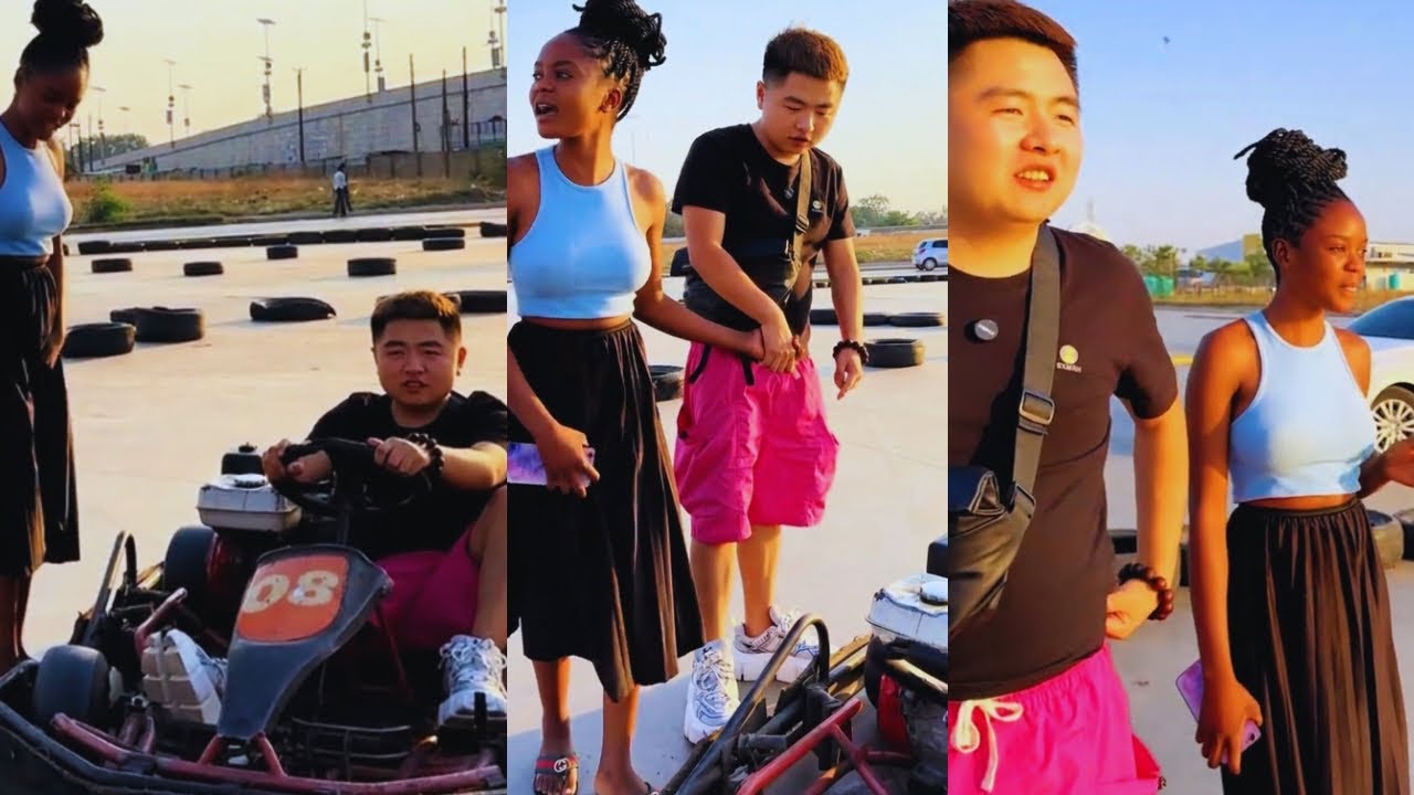 Today Hai took his girlfriend to play go-karts