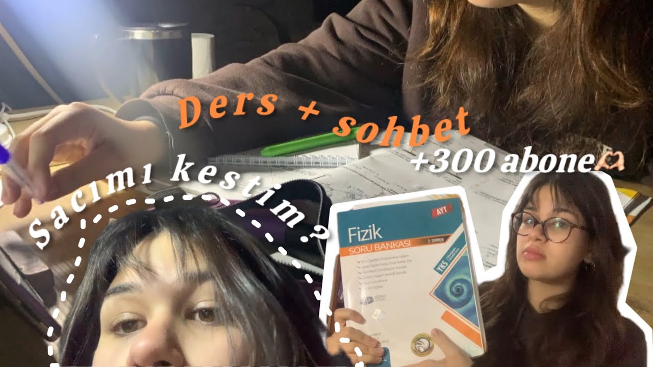 5 günlük mini ders çalışma vlogu || saçımı kestim. #yks2025