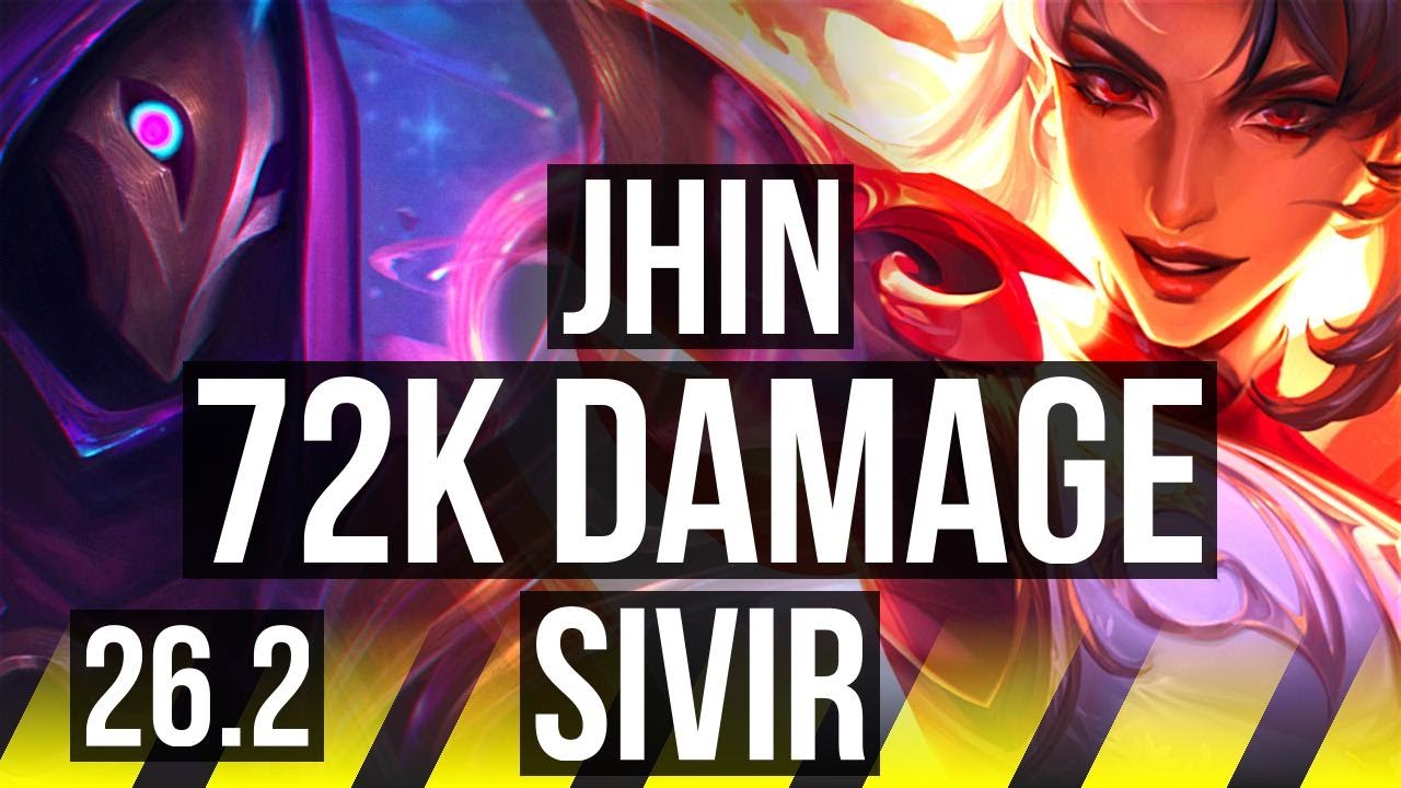 JHIN & Bard vs SIVIR & Karma (ADC) | 72K damage | BR Challenger | 26.2
