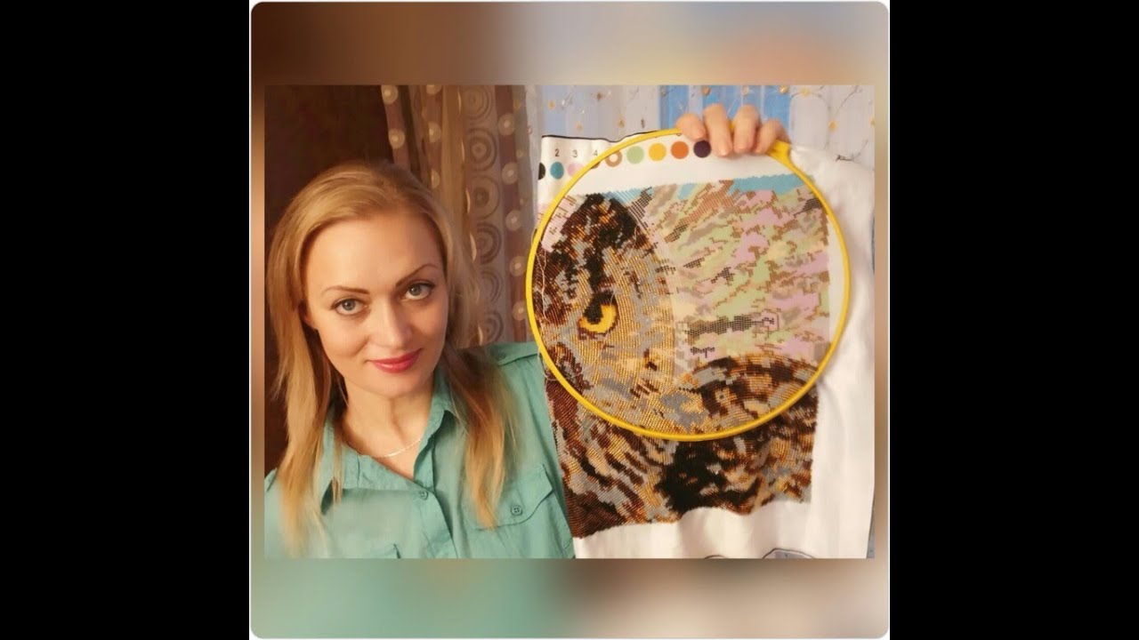 Вышивка бисером в круговой технике. 